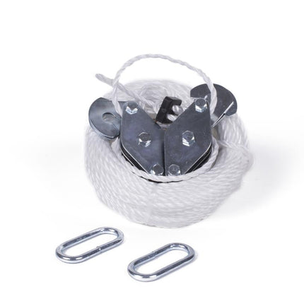 Benson Handtakel – Katrolset 180 kg – 3 Meter Hefhoogte – 20 Meter Touw