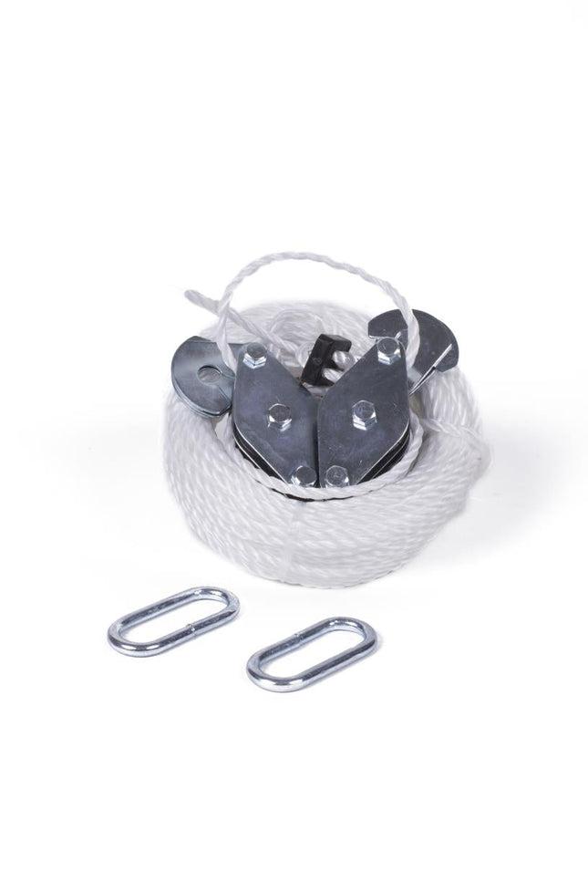Benson Handtakel – Katrolset 180 kg – 3 Meter Hefhoogte – 20 Meter Touw