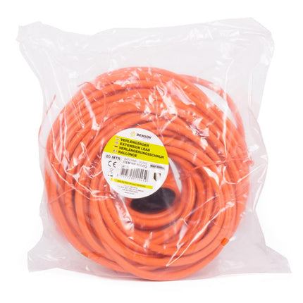 Benson Verlengsnoer Oranje – 20 meter – 2 x 1.5 mm² – Signaalkleur
