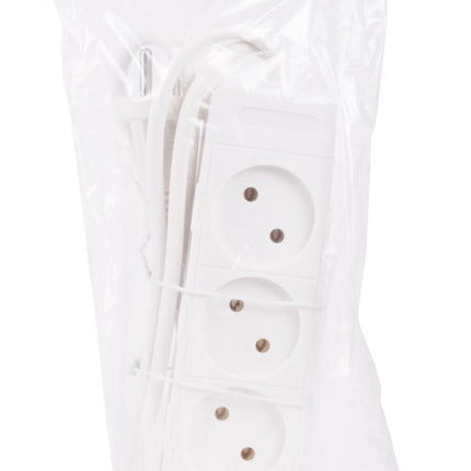 Benson Stekkerdoos – 4-voudig – 1,5 meter – Compact – Wit