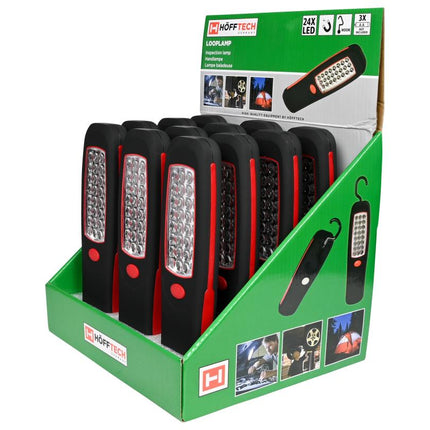 Hofftech 24 LED Looplamp - Met Magnetische Houder & 360° Haak - Spatwaterdicht