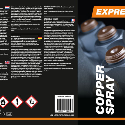 Express Koperspray – 400 ml – Hittebestendige Montagespray