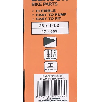 Benson Binnenband 28" - Butyl - 40-635 (28 x 1 1/2) - Dunlop Ventiel