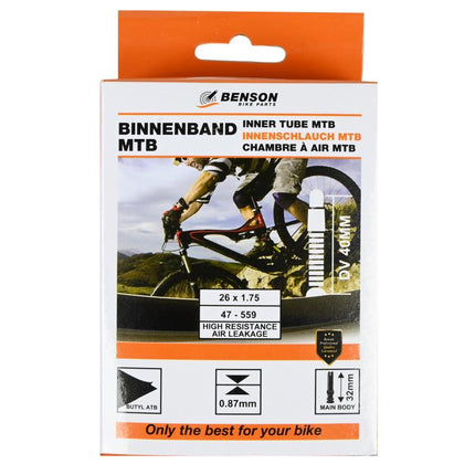 Benson Binnenband 26" - Butyl - 47-559 (26 x 1.75) - Dunlop Ventiel