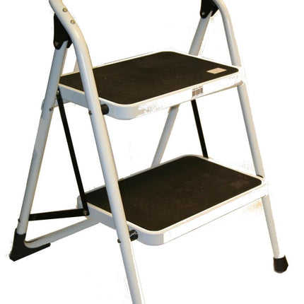 Dealzzz Huishoudtrap Heavy Duty - 2 Treden - Staal - Anti-slip - Max. 150 kg