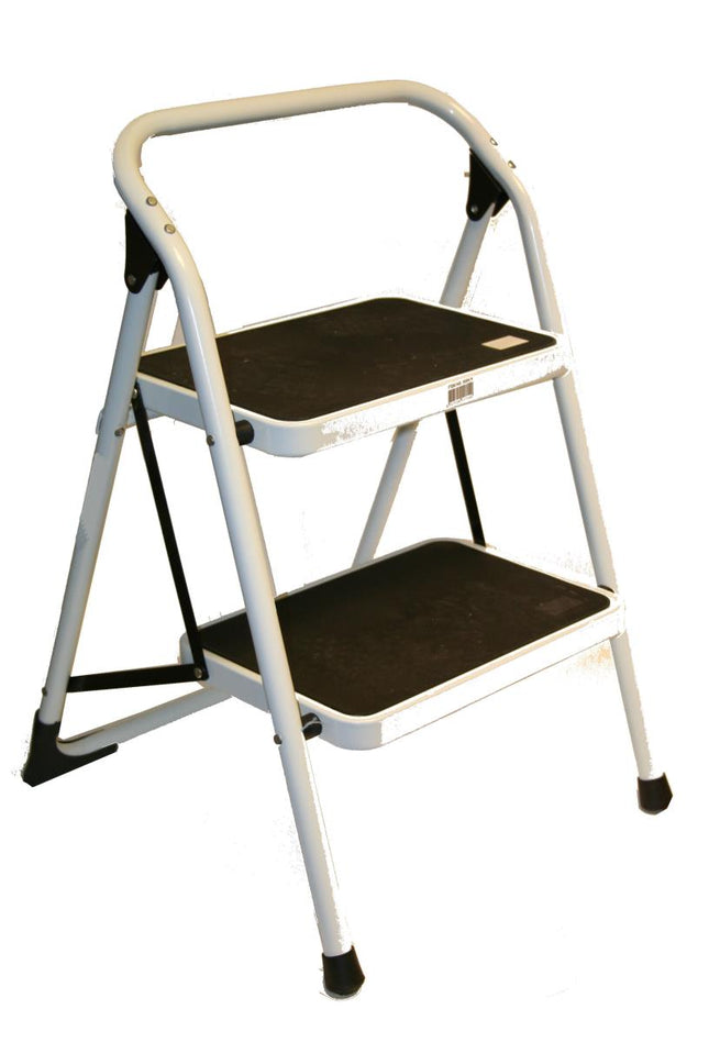 Dealzzz Huishoudtrap Heavy Duty - 2 Treden - Staal - Anti-slip - Max. 150 kg