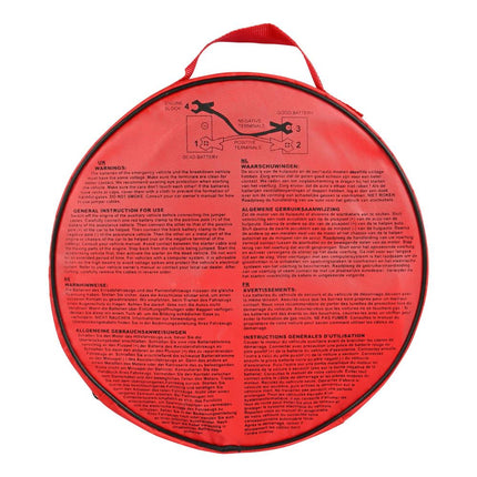 Benson Startkabels – 200 Ampère – 2.4 Meter – Geïsoleerde Klemmen – Inclusief Opbergtas