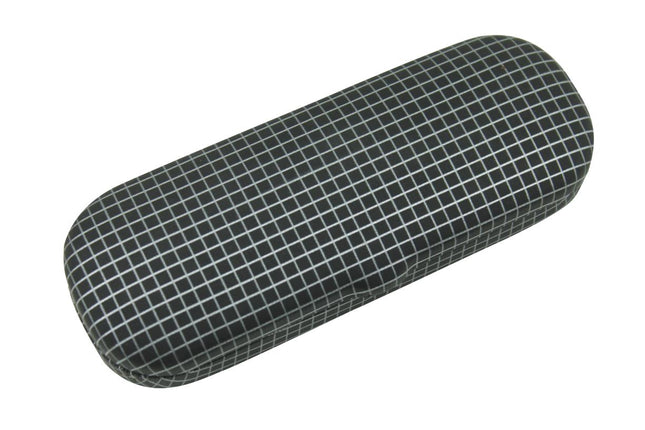 Benson Stijlvolle Brillenkoker - Blauw/Zilver Print - Magnetische Sluiting