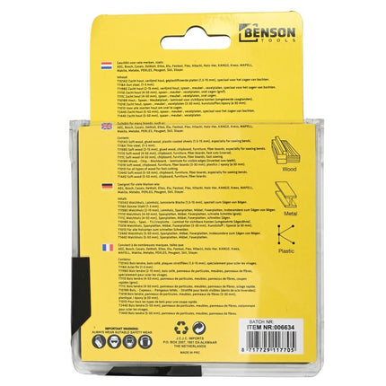 Benson Universele Decoupeerzaagbladen - 10-delig - T-schacht - Hout & Metaal