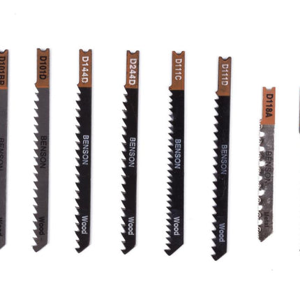 Benson Decoupeerzaagbladen - 10-delig - U-schacht - Hout, Metaal & PVC