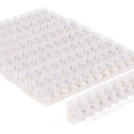 Benson Kroonsteenstrip 6 mm² - 10 stuks - 12 klemmen - Transparant Wit
