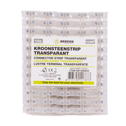 Benson Snoerclips - Kabelbeheer - 6 mm - 25 stuks - Inclusief spijker - Wit