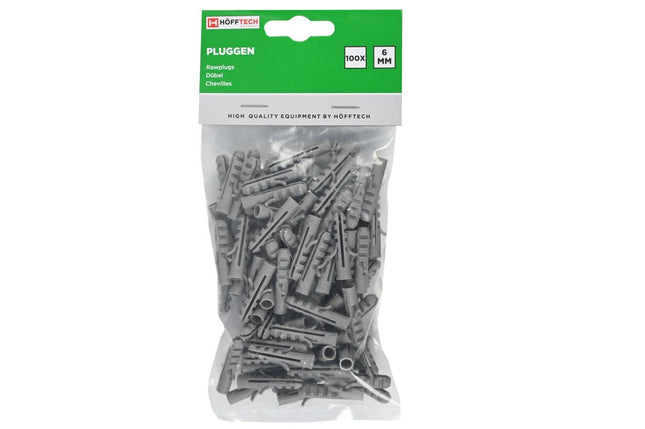 Benson Nylon Pluggen – Ø 6 mm – 100 stuks – Betrouwbare Grip