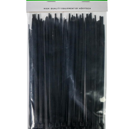 Hofftech Kabelbinders Zwart 3.6 x 150 mm - 100 Stuks - UV-bestendig