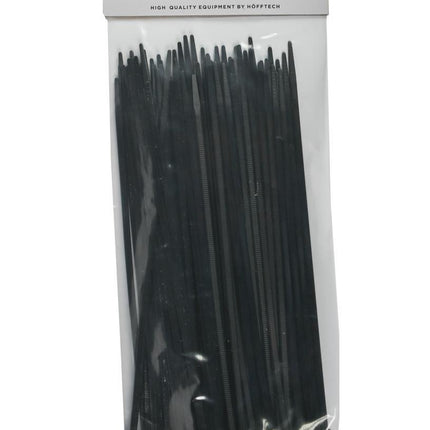 Hofftech Kabelbinders Zwart 3.6 x 200 mm - 100 Stuks - UV-bestendig