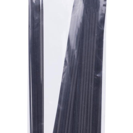 Hofftech Kabelbinders Zwart 3.6 x 300 mm - 100 Stuks - UV-bestendig