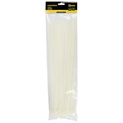 Benson Kabelbinders Wit 4.8 x 430 mm - 100 Stuks - UV-bestendig