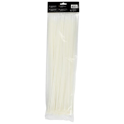Benson Kabelbinders Wit 4.8 x 430 mm - 100 Stuks - UV-bestendig