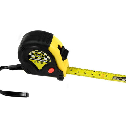Benson Rolbandmaat – 3 Meter – 16 mm – Rubber – Vergrendelsysteem