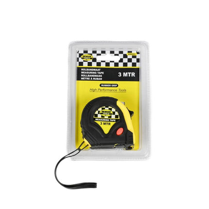 Benson Rolbandmaat – 3 Meter – 16 mm – Rubber – Vergrendelsysteem