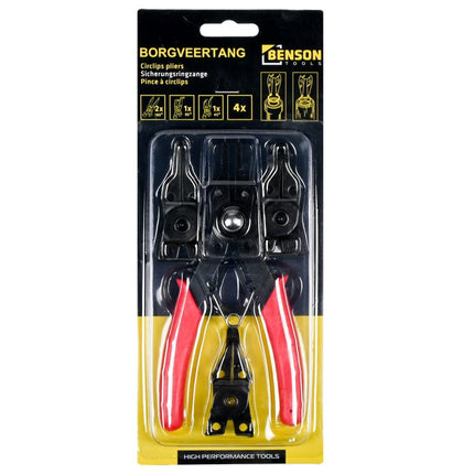 Benson Borgveertang - 160 mm - 4-in-1 Set - Verwisselbare Bekken