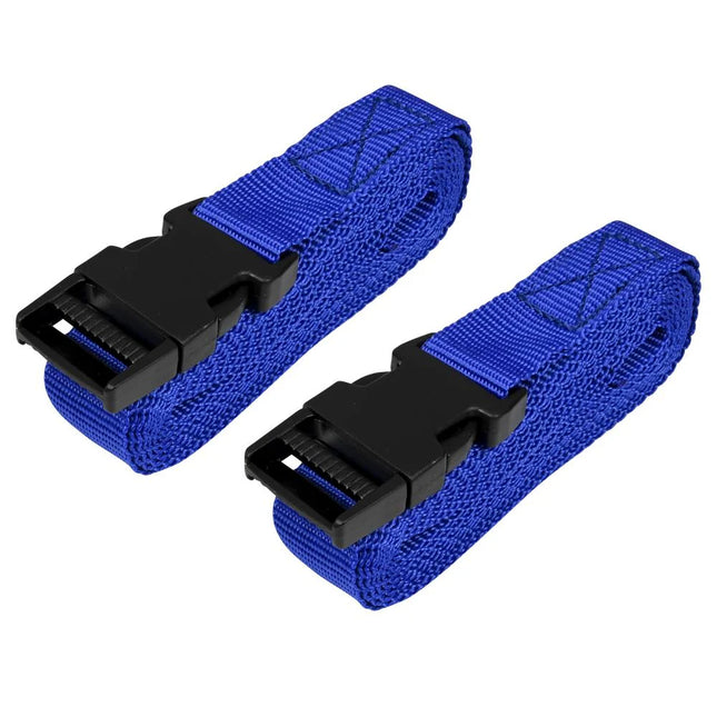 Benson Spanband Set met Klik Systeem – 2,5 Meter – Blauw – 2 Stuks