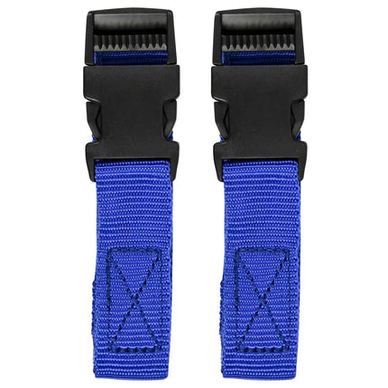 Benson Spanband Set met Klik Systeem – 2,5 Meter – Blauw – 2 Stuks