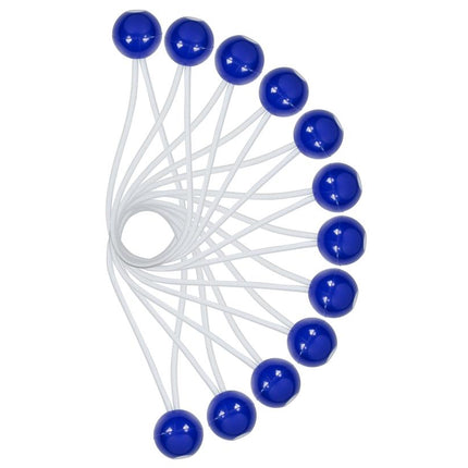 Benson Elastiek met Bal - 150 mm - 12 stuks - Blauw - UV-bestendig