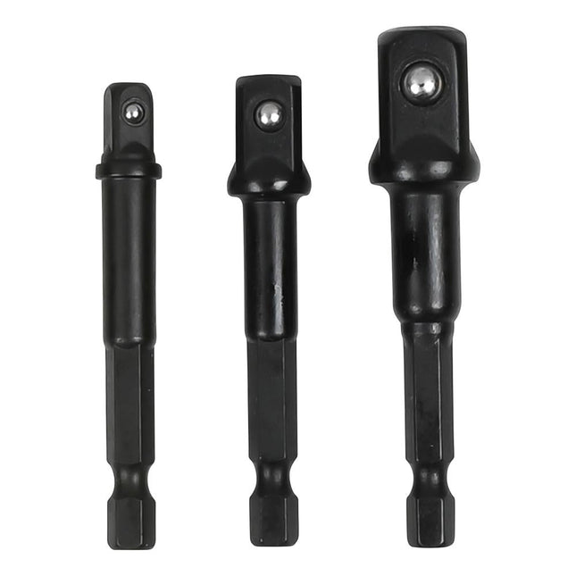 Benson Adapterset voor Boormachine - 1/4", 3/8" & 1/2" - Met Kogelvergrendeling