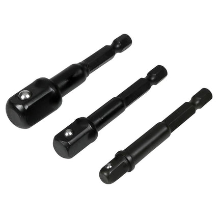 Benson Adapterset voor Boormachine - 1/4", 3/8" & 1/2" - Met Kogelvergrendeling