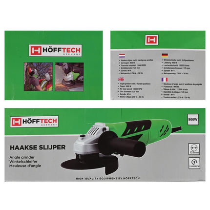 Hofftech Haakse Slijper - 125 mm - 900W - 11.500 RPM