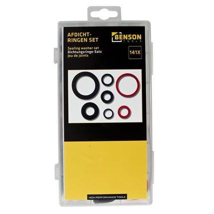 Benson Afdichtingsringen Assortimentsbox – 141-delig – 18 Maten