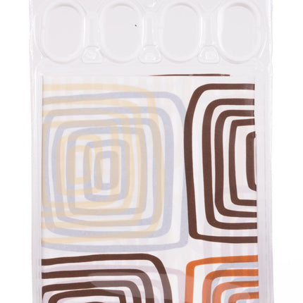 Benson Douchegordijn Mix - 183 x 183 cm - Waterafstotend - Inclusief 12 Haken