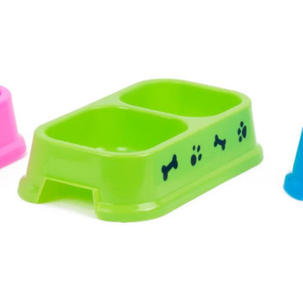 Benson Dubbele Voerbak voor Hond en Kat - 25 x 14 cm