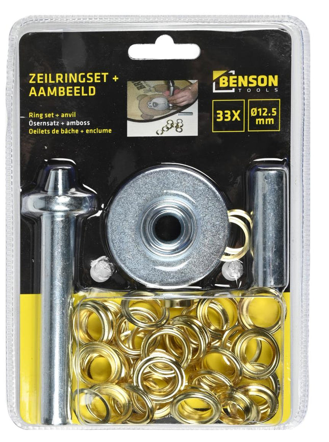 Benson Zeilringset met Aambeeld Ø 12.5 mm - 30 Sets