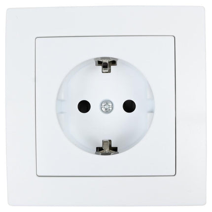 Benson Inbouw Stopcontact – Randaarde – Strak Design – Wit