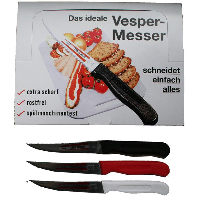 Dealzzz Vespermes Origineel - Extra Scherp - Kartelrand - RVS - 21 cm