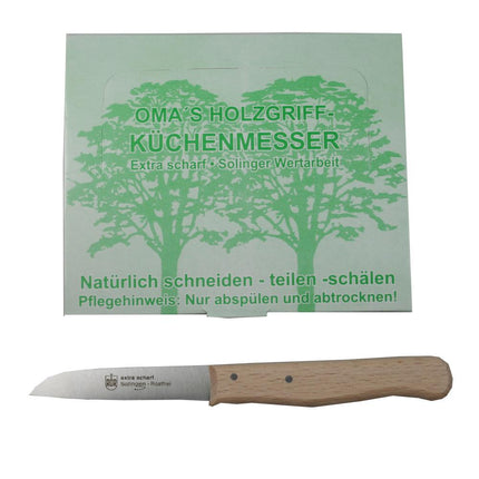 Dealzzz Schilmesje - Origineel Solingen Kwaliteit - Recht Houten Heft - RVS