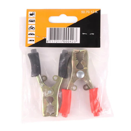 Benson Acculaadklemmen Set – 40 Ampère – 2-delig (Rood & Zwart) – 12V
