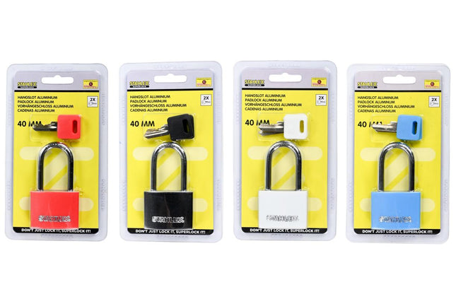 Stahlex Hangslot – 40 mm – Aluminium – Lichtgewicht – 2 Sleutels