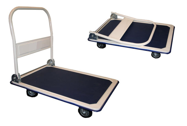 Benson Transportwagen Opklapbaar 300 kg - Plateauwagen - Gepoedercoat Metaal