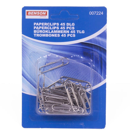 Benson Paperclips 30 mm - 45 Stuks - Metaal