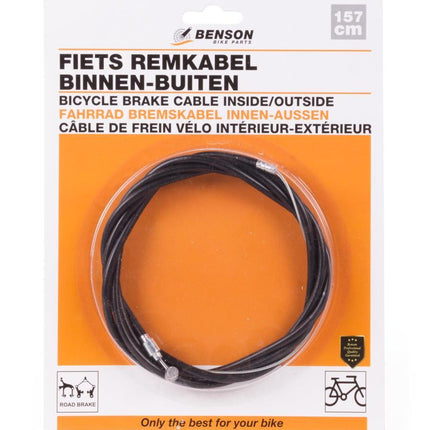 Benson Fiets Remkabel - Universeel - Binnen- en Buitenkabel - 157 cm - Grijs