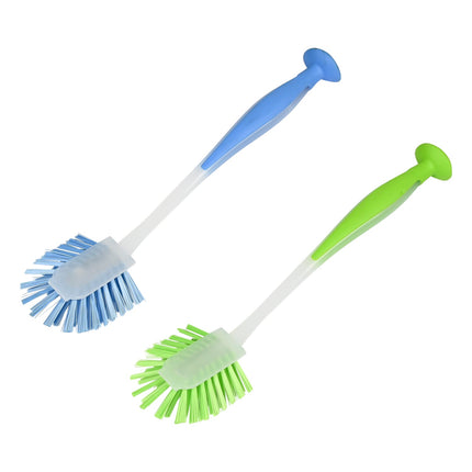 Benson Afwasborstel met Zuignap - Ergonomisch - Kleurenmix - 1 Stuk