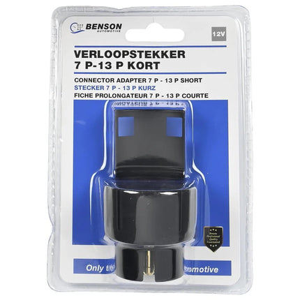 Benson Verloopstekker - 7 naar 13 Polig - Voor Aanhanger & Caravan