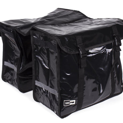 Lastpak Dubbele Fietstas - 46 Liter - Waterdicht Bisonyl - Zwart
