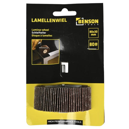 Benson Lamellenwiel K80 – Ø 80 x 30 mm – Voor Boormachines