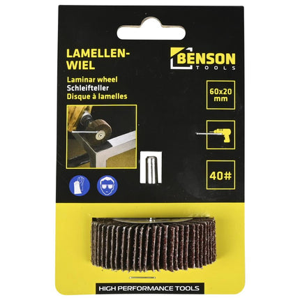 Benson Lamellenwiel K40 – Ø 60 x 20 mm – Hoge Materiaalafname