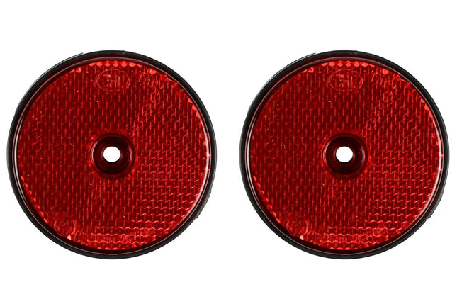 Benson Reflector Rond Rood - 60 mm - Set van 2 - Schroefbevestiging