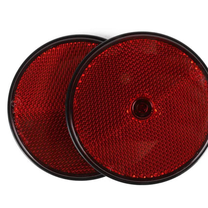 Benson Reflector Rond Rood - 85 mm - Set van 2 - Schroefbevestiging